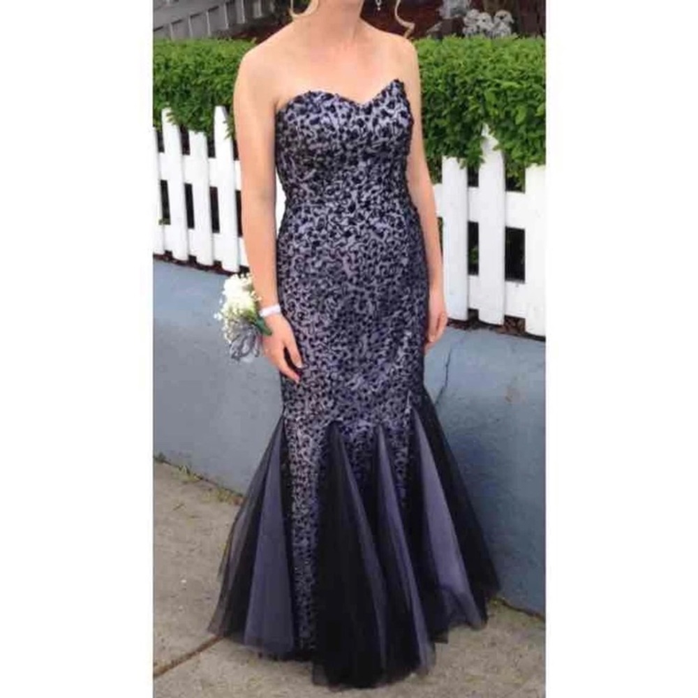 Black Mermaid Disney Prom Dress